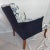 Chinoiserie Linen Toile Armchair Newly Re-Upholstered For Sale - Image 4 of 4