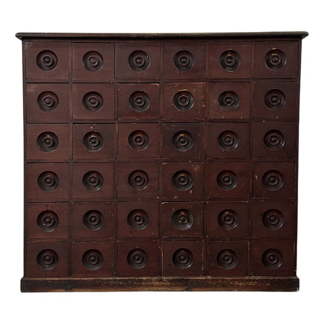 Vintage Industrial Apothecary Haberdashery Workshop Chest of Drawers For Sale