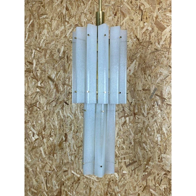 Large Mid-Century Murano Ice Glass Pendant Lamp from Limburg, 1960s For Sale - Image 11 of 13