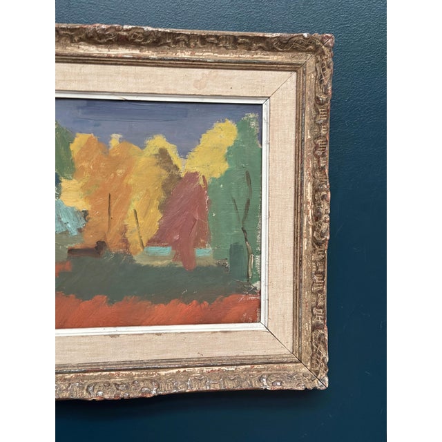 Rune Pettersson, Abstract Landscape, 1950s, Oil Painting on Canvas, Framed For Sale - Image 4 of 13