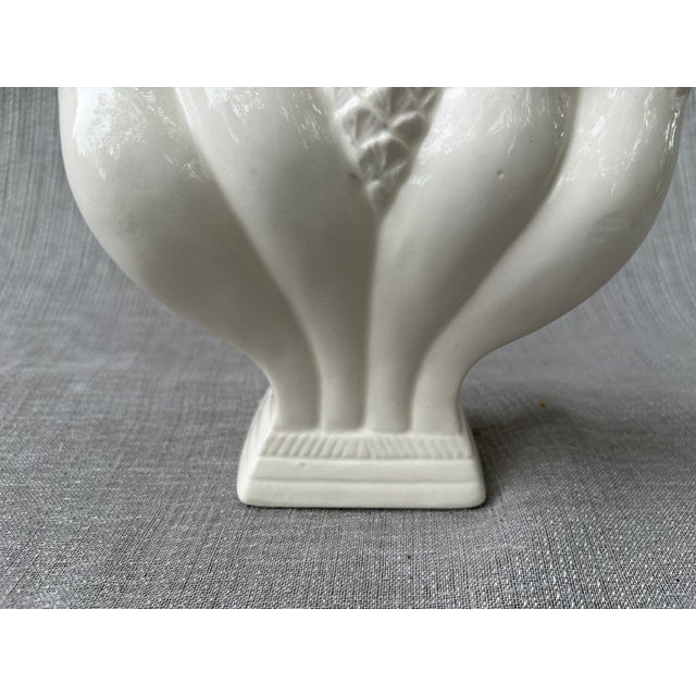 White Vintage White Five Finger Vase For Sale - Image 8 of 16