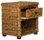 Modern Natural Brown Wicker Nightstand With Drawer And 8"H Storage in Natural Abaca Brown For Sale - Image 3 of 10