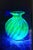 This is a very good example of the work of Archimide Seguso. The small vase of swirled blue and clear glass is signed with...