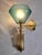 1990s Pair of Blue and Beige Murano Glass Sconces For Sale - Image 4 of 11