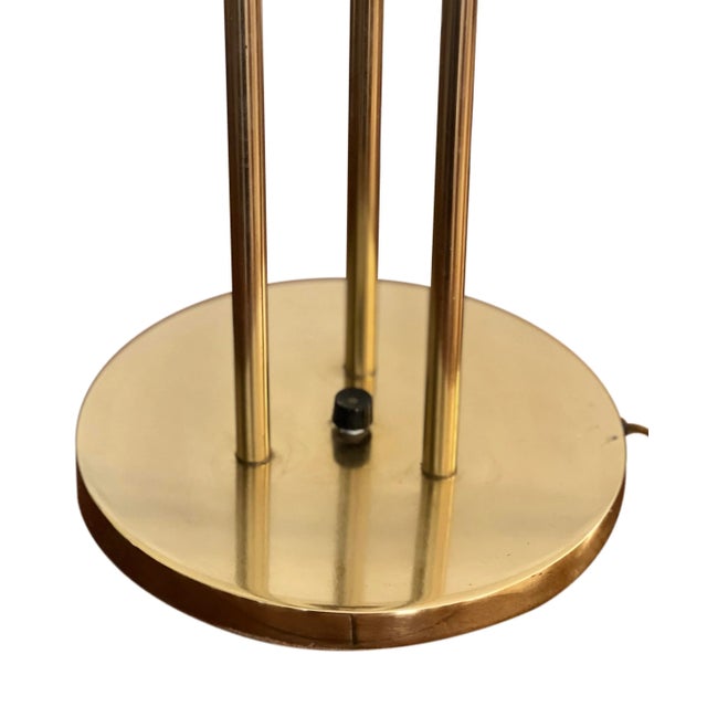 1970’s Modern Italian Space Age Brass and Lucite Table Lamp For Sale - Image 11 of 13