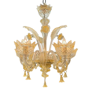Murano Gold Venetian Style Chandelier