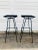 Textile Allan Gould Rope Bar STOOLS-pair For Sale - Image 7 of 7