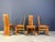 Brown Brutalist Oak Dining Chairs, 1970s, Set of 4 For Sale - Image 8 of 11