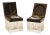 Art Deco Inkwells in Macassar Wood and Crystal, Jacques Adnet Style For Sale