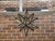 Mid 20th Century Mid Century Modern French Star Glass and Metal Light Fixture with Single Socket For Sale In Atlanta - Image 6 of 12