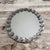 Vintage Mirror with Metal Flowers, Sweden, 1970s For Sale - Image 3 of 7
