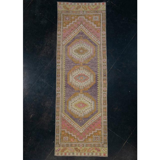 Textile Turkish Oushak Rug 2'10" x 8'8" For Sale - Image 7 of 10