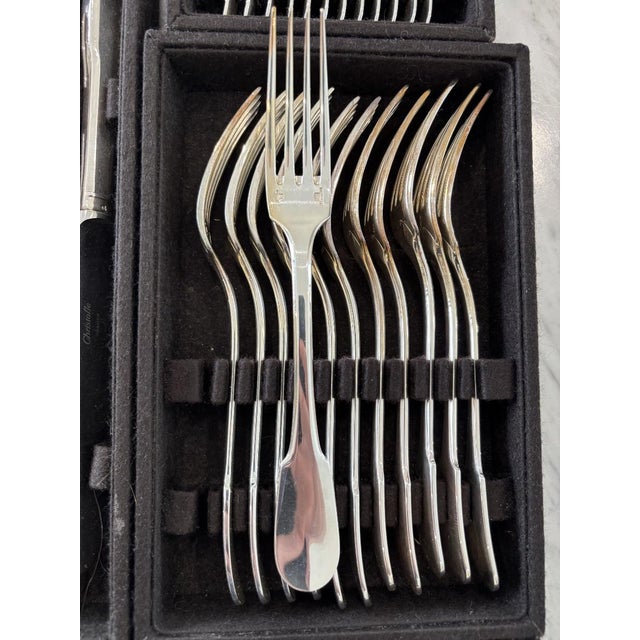 Cluny Pattern Flatware Set from Christofle, Set of 87 For Sale - Image 10 of 13