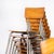 French Stacking University Silver Slim Back Dining Chairs, Set of 13 For Sale - Image 4 of 11