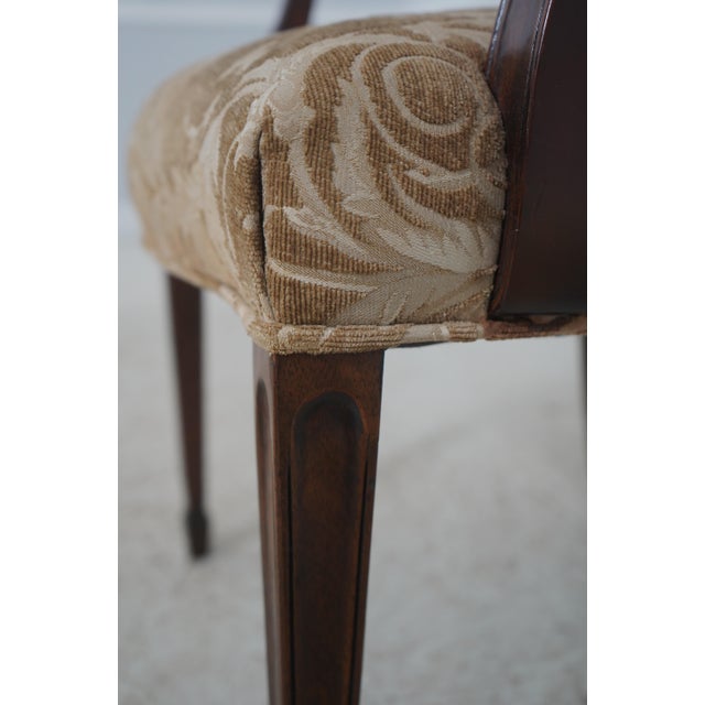 Set of Six Stickley Shield Back Mahogany Dining Room Chairs For Sale - Image 12 of 18