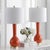 30.5 Inch H Long Neck Ceramic Table Lamp in Blood Orange - a Pair For Sale In Philadelphia - Image 6 of 8