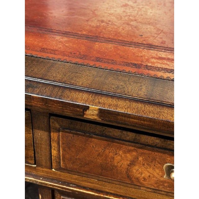 Partners Pedestal Desk in Walnut For Sale - Image 14 of 18