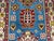 Textile Blue and Burgundy Kazak Wool Runner Rug, Tribal Hallway Rug, 2'9" X 13'1" For Sale - Image 7 of 15