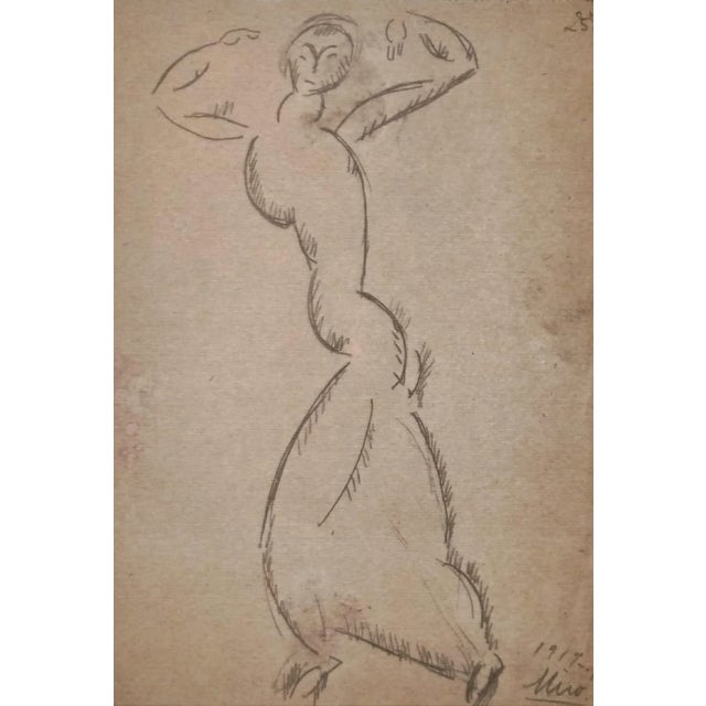 Joan Miro, Dancer, 20th Century, Lithograph For Sale - Image 4 of 4