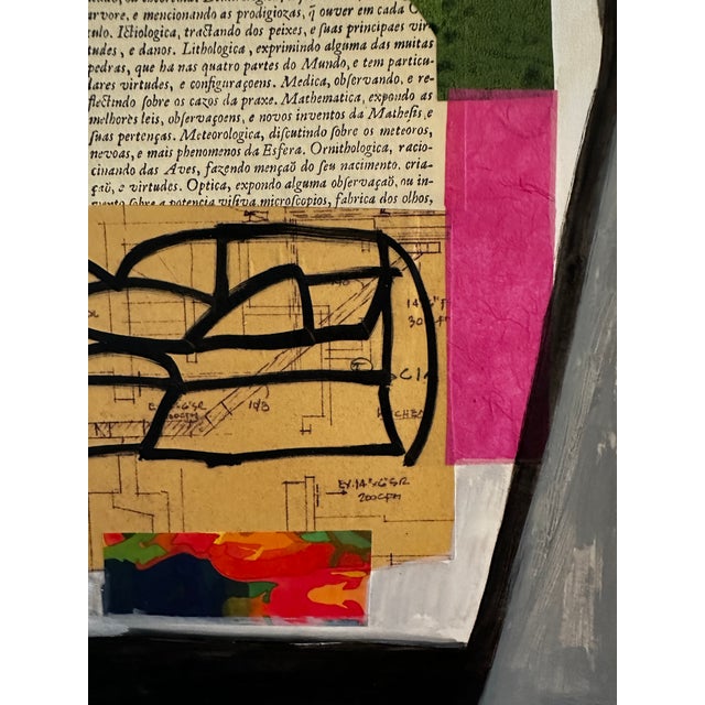 Framed Original Contemporary Abstract Mixed Media Art by Michael Sanchez For Sale In Dallas - Image 6 of 7