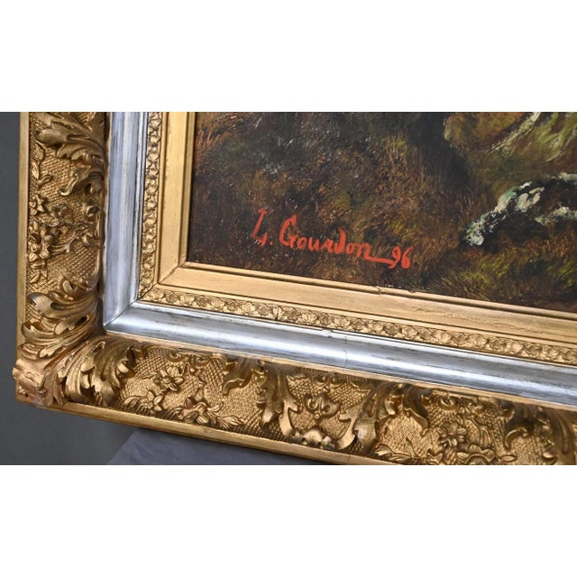 Lucie Gourdon, Walk in the Undergrowth, Oil on Canvas, 1896 For Sale - Image 9 of 16