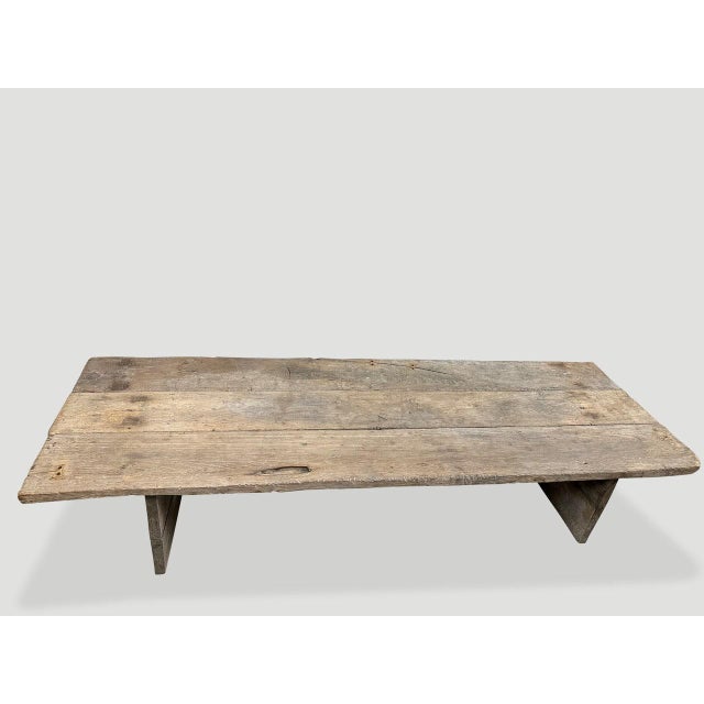 Andrianna Shamaris Wabi Sabi Teak Wood Coffee Table For Sale - Image 11 of 18