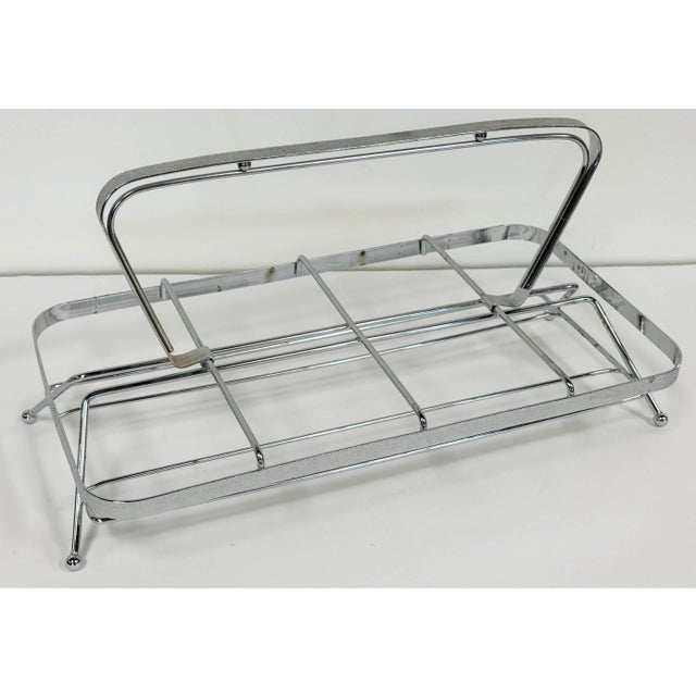 Vintage Dorothy Thorpe Silver Fade Roly Poly Glasses Set of 8 in Caddy For Sale - Image 11 of 11