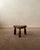 A vintage french tripod stool in solid oak, produced in france around the 1950s. With its low proportions, softly...