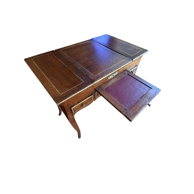 Wood Extremely Rare 18th Century French Provincial ‘Table De Coiffeuse’ (Dressing Table). For Sale - Image 7 of 14