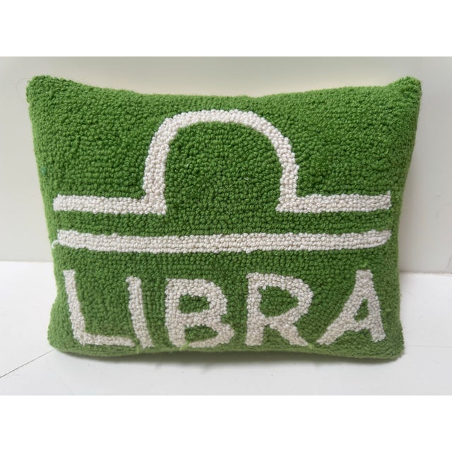 Transitional Libra Hook Pillow For Sale - Image 3 of 4