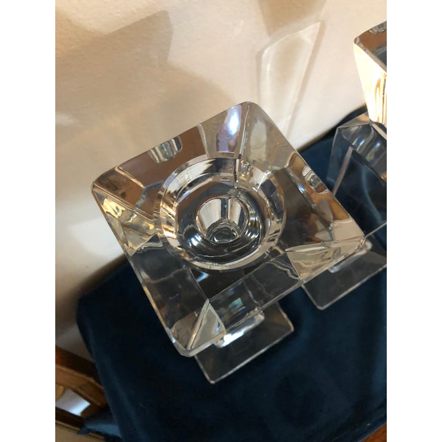 Towle 24 Lead Crystal Candle Holders A Pair Chairish