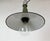 Industrial Green Enamel Military Pendant Lamp with Cast Aluminium Top, 1960s For Sale - Image 6 of 18