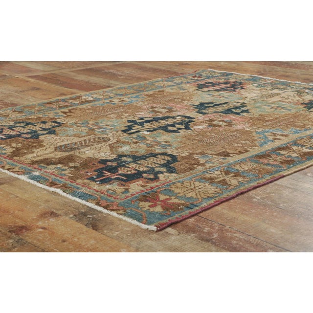 Antique Persian Bakhtiari Rug - 04'03 X 05'09 For Sale In Dallas - Image 6 of 9