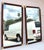 Pair of Vintage Campaign Henredon Wall Mirrors / Dresser Mirror For Sale In Tampa - Image 6 of 8