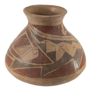 Mid-Century Mexican Polychrome Pottery Vase