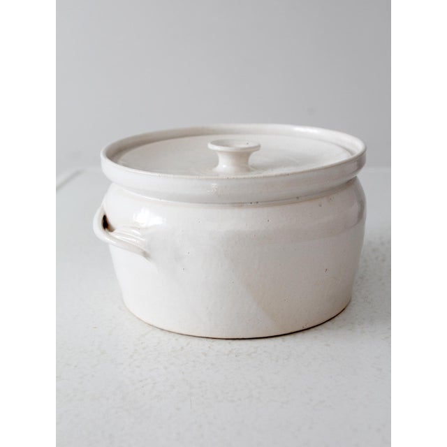 Late 20th Century Vintage Studio Pottery Lidded Bowl For Sale - Image 5 of 13