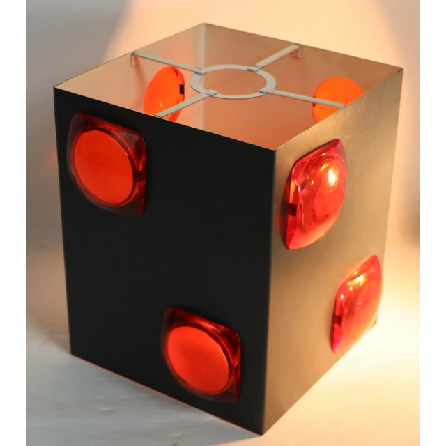 Mid Century Jeweled Shade Possibly Lightolier After Sarfatti For Sale - Image 9 of 12