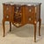 French Antique French Louis XVI Marquetry Rouge Marble Top Commode For Sale - Image 3 of 18