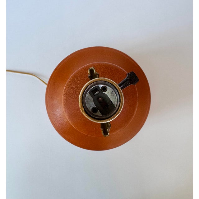 Vintage 1970s Ceramic Bamboo Table Lamp With Woven Shade For Sale - Image 12 of 16