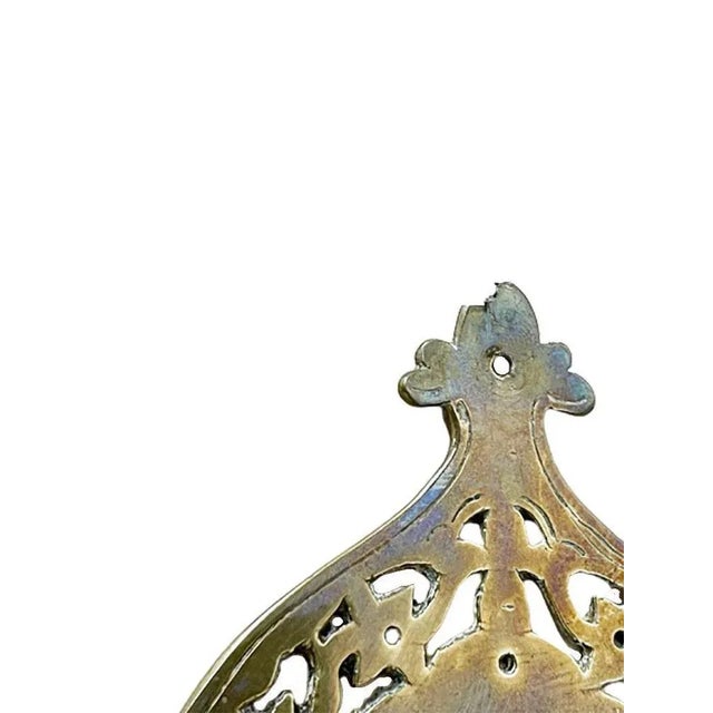 Metal 19th Century Brass Wall Candle Holders, Set of 2 For Sale - Image 7 of 12