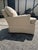 Traditional 1980s Tan + White Dimond Pattern Arm Chair For Sale - Image 3 of 6