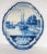 Royal Blue Two Antique Dutch Royal Makkum Delft Blue & White Plaques W/ Dutch Fishing Vessels For Sale - Image 8 of 11