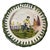 2000 - 2009 Set of Four Vintage Italian Hand-Painted Faience "Four Seasons" Ceramic Plates For Sale - Image 5 of 12