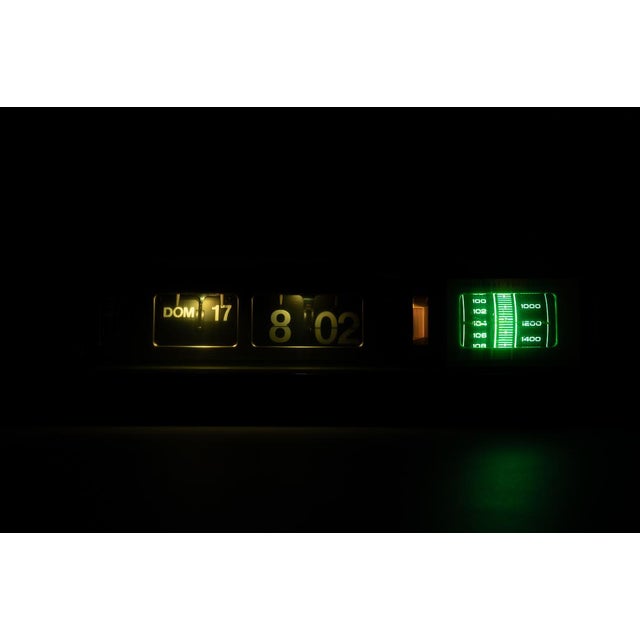 National Panasonic Rc 707b Alarm Radio Flip Clock, 1972 For Sale - Image 11 of 12