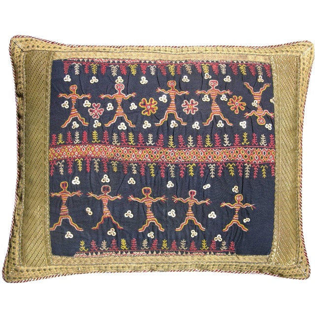 Late 19th Century Circa 1880 Antique Uzbak Pillow For Sale - Image 5 of 9