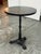 Industrial Marble Top Industrial Cast Iron Bistro Table For Sale - Image 3 of 12