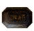 Wood Early 19th Century Chinese Export Black Lacquer Tea Caddy For Sale - Image 7 of 10