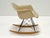 Authentic vintage Herman Miller Eames RAR rocking arm shell chair in parchment molded fiberglass. Designed by Charles and...