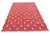 Casa Cosima Handwoven Cotton Area Rug, Terracotta and White Tree Patterned Dhurrie - 6'x9' For Sale - Image 4 of 12