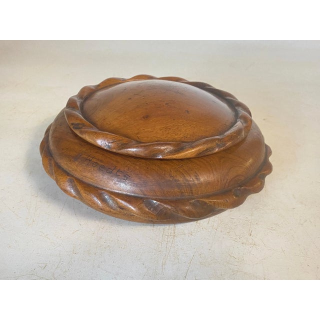 1960s French Rounded Wooden Box, 1960 For Sale - Image 5 of 12